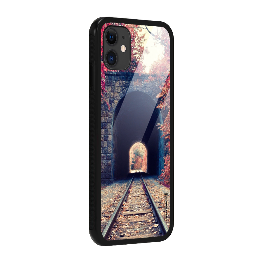 Beautiful Track Glass Back Case for iPhone 11