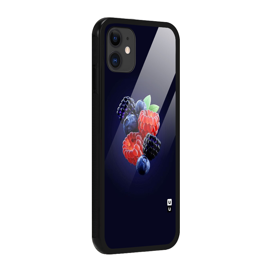 Berry Blast Glass Back Case for iPhone 11