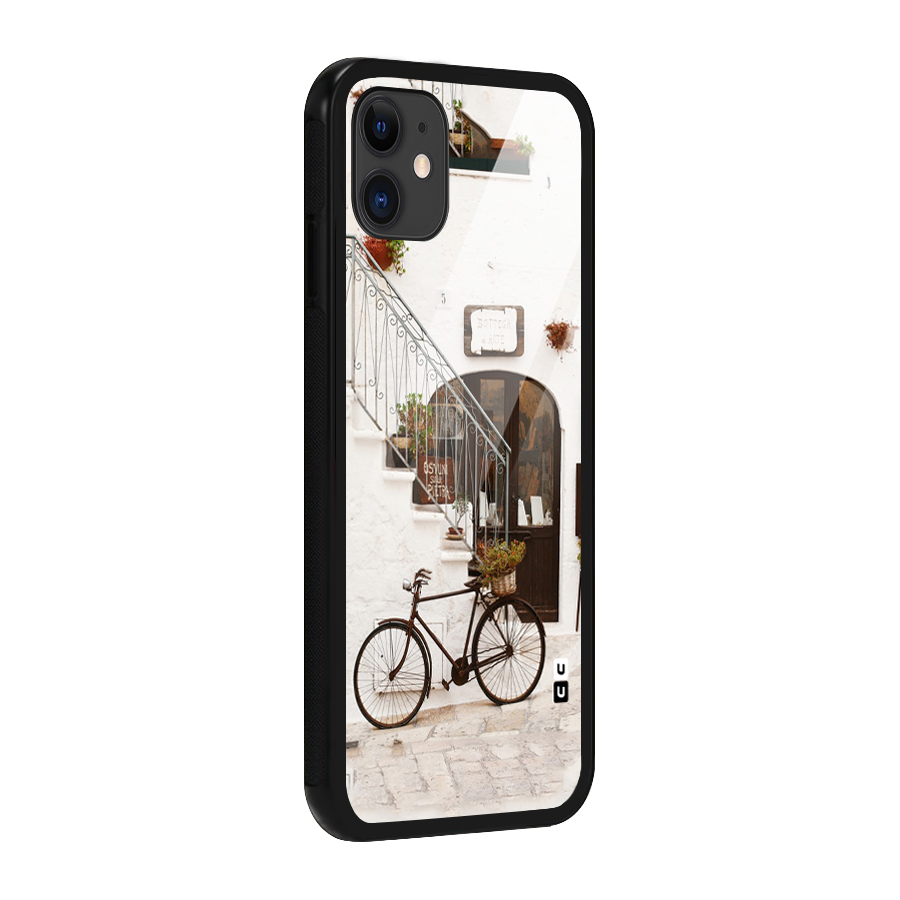Bicycle Wall Glass Back Case for iPhone 11