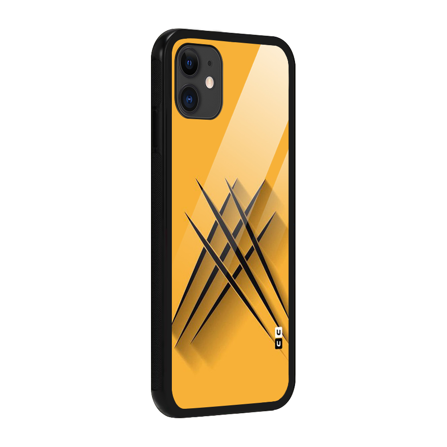 Black Paws Glass Back Case for iPhone 11