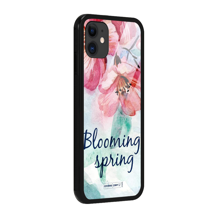 Blooming Spring Glass Back Case for iPhone 11