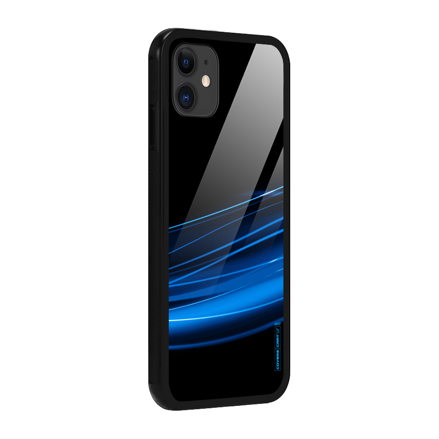 Blue Flow Glass Back Case for iPhone 11