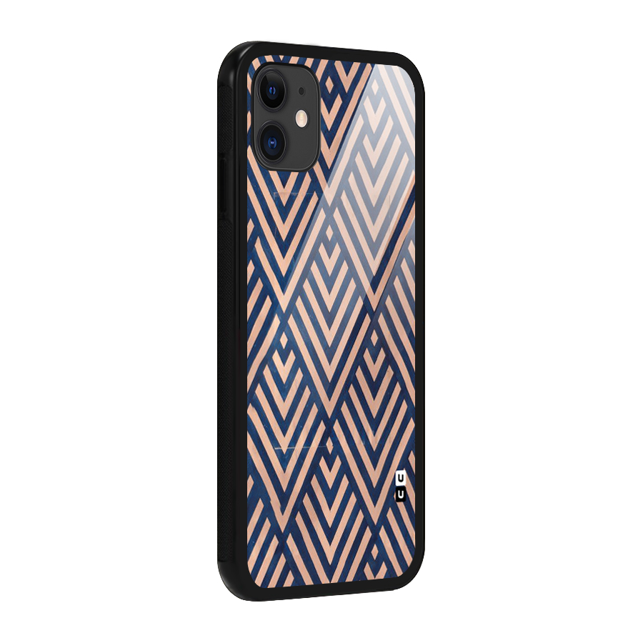 Blue Peach Glass Back Case for iPhone 11