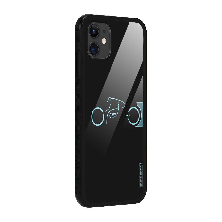 Blue Ride Glass Back Case for iPhone 11