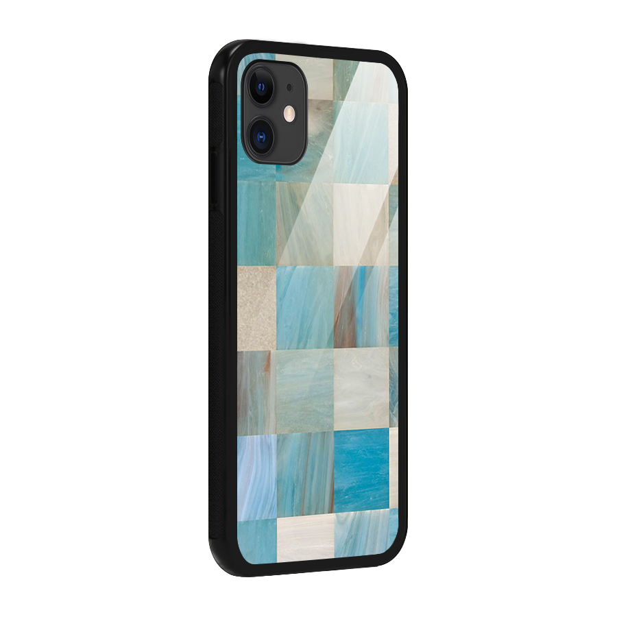 Blue Tiles Glass Back Case for iPhone 11