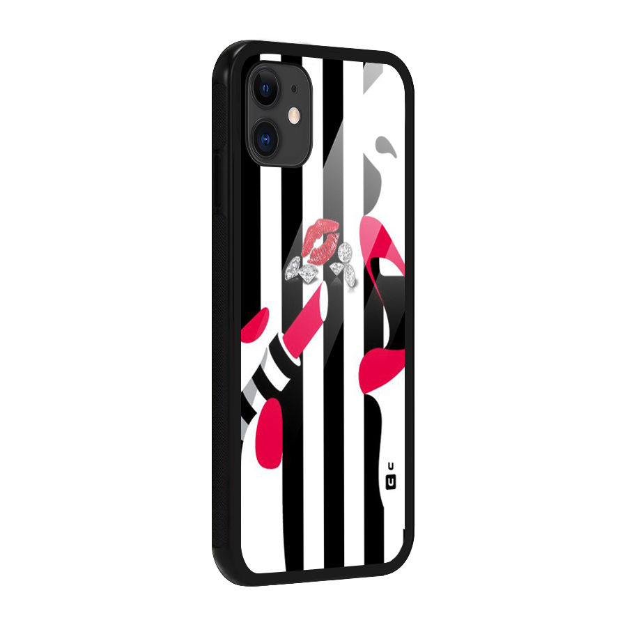 Bold Woman Glass Back Case for iPhone 11