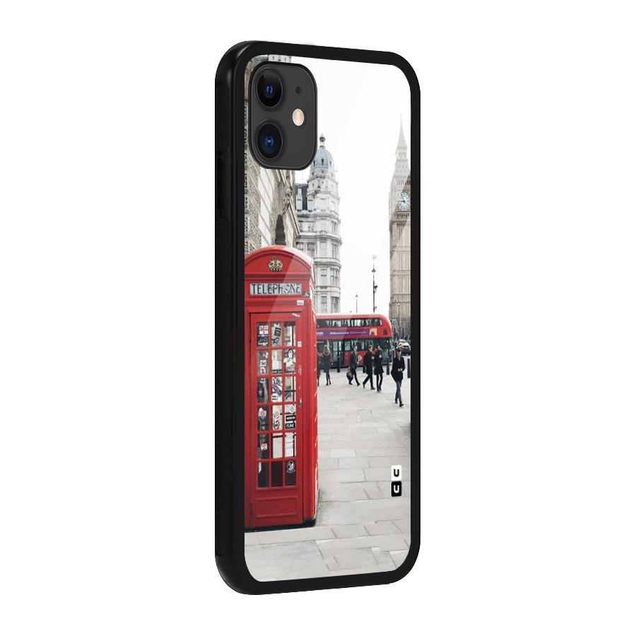 Booth In Red Glass Back Case for iPhone 11
