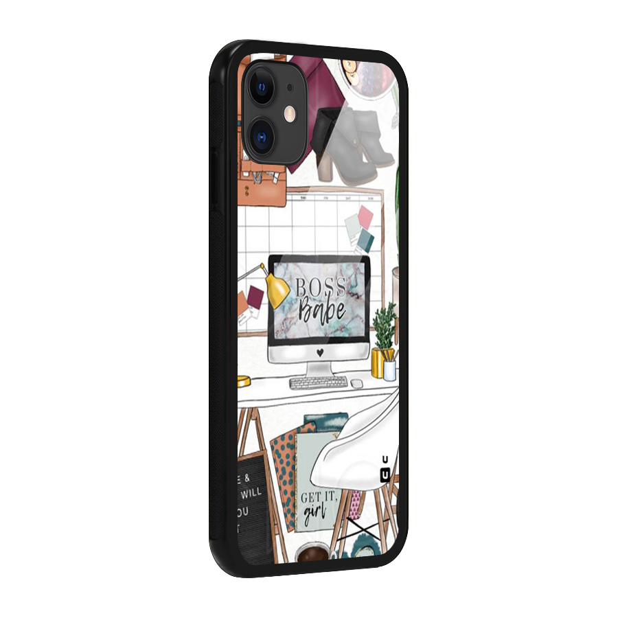 Boss Babe Glass Back Case for iPhone 11