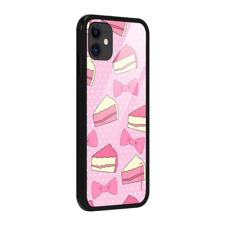 Bow Cake Glass Back Case for iPhone 11