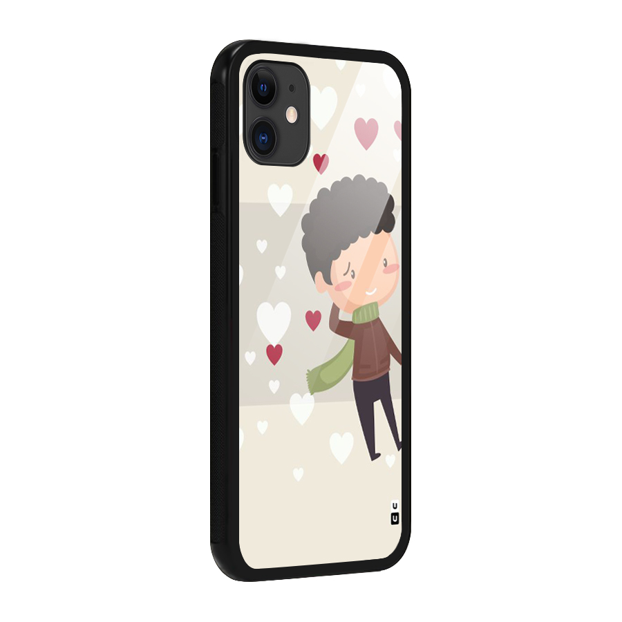 Boy in love Glass Back Case for iPhone 11
