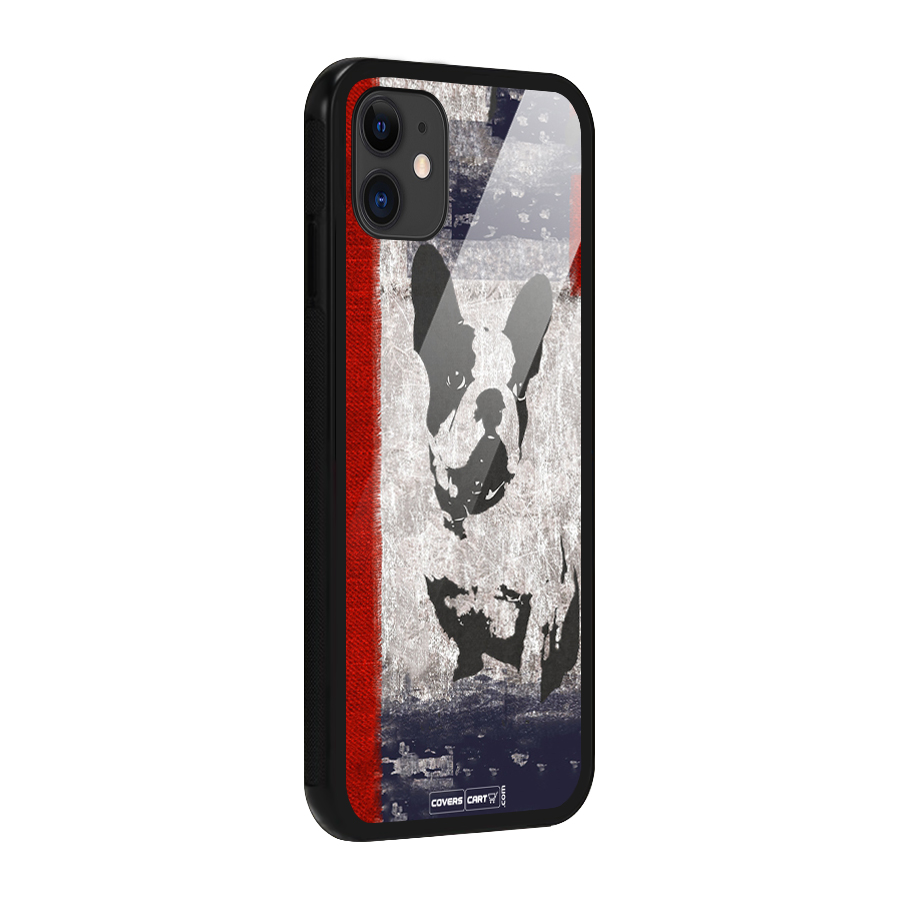 Bull Dog Glass Back Case for iPhone 11