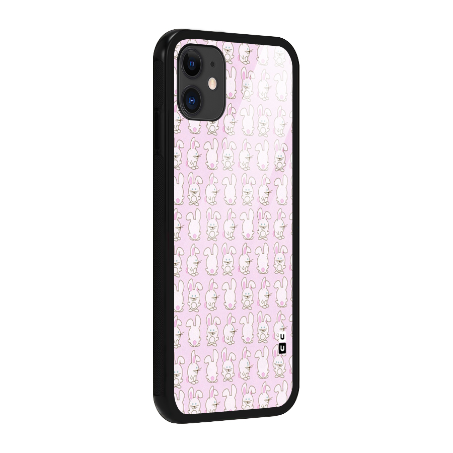 Bunny Cute Glass Back Case for iPhone 11