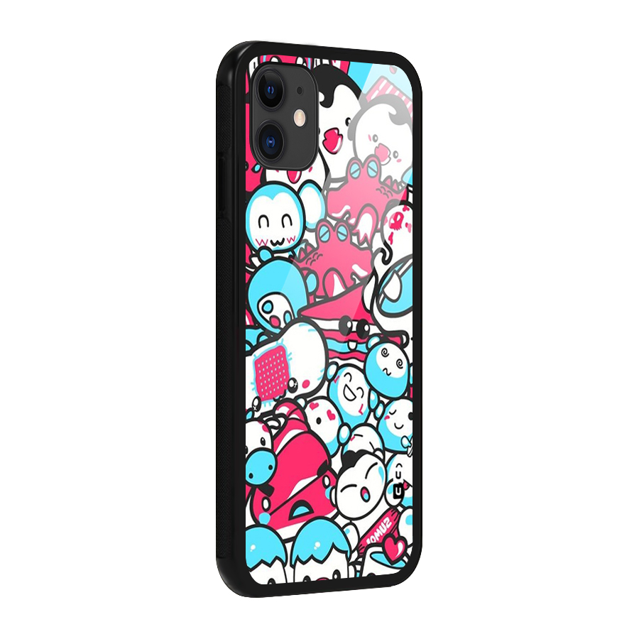 Bunny Quirk Glass Back Case for iPhone 11