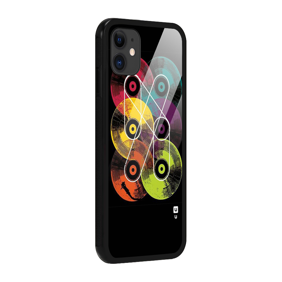 CD Tapes Glass Back Case for iPhone 11