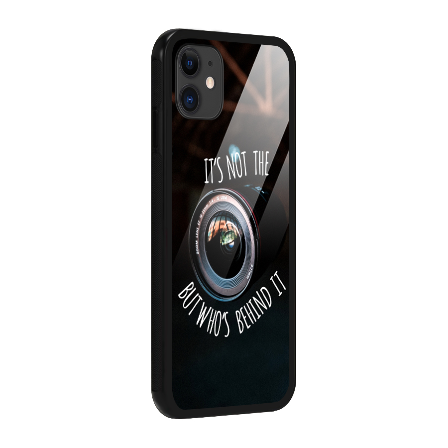 Camera Quote Glass Back Case for iPhone 11