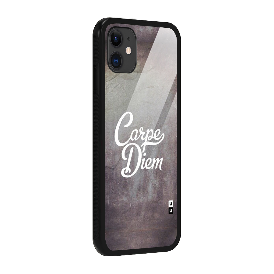 Carpe Diem Rugged Glass Back Case for iPhone 11
