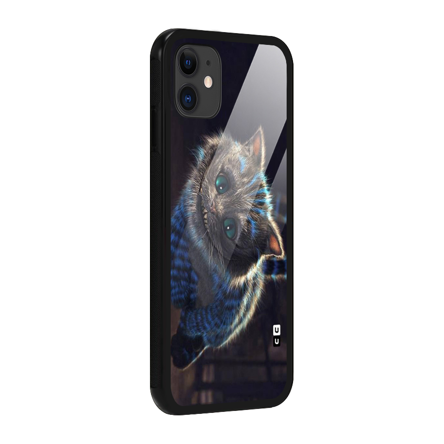 Cat Smile Glass Back Case for iPhone 11
