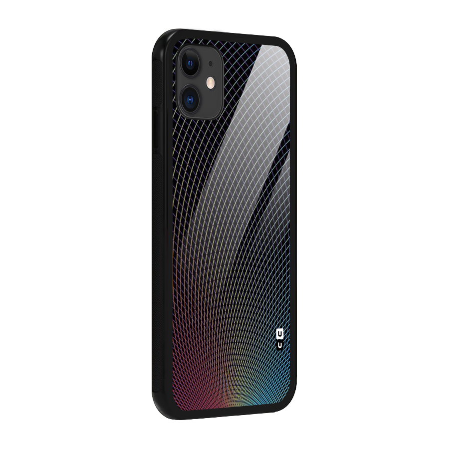 Check Swirls Glass Back Case for iPhone 11