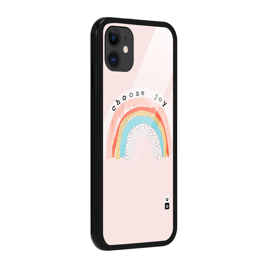 Choose Joy Glass Back Case for iPhone 11