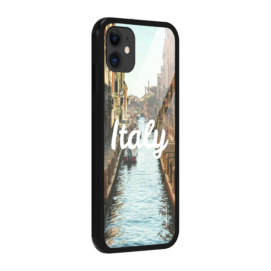 City Travel Glass Back Case for iPhone 11