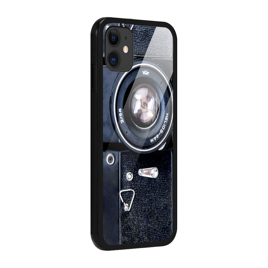 Classic Camera Glass Back Case for iPhone 11