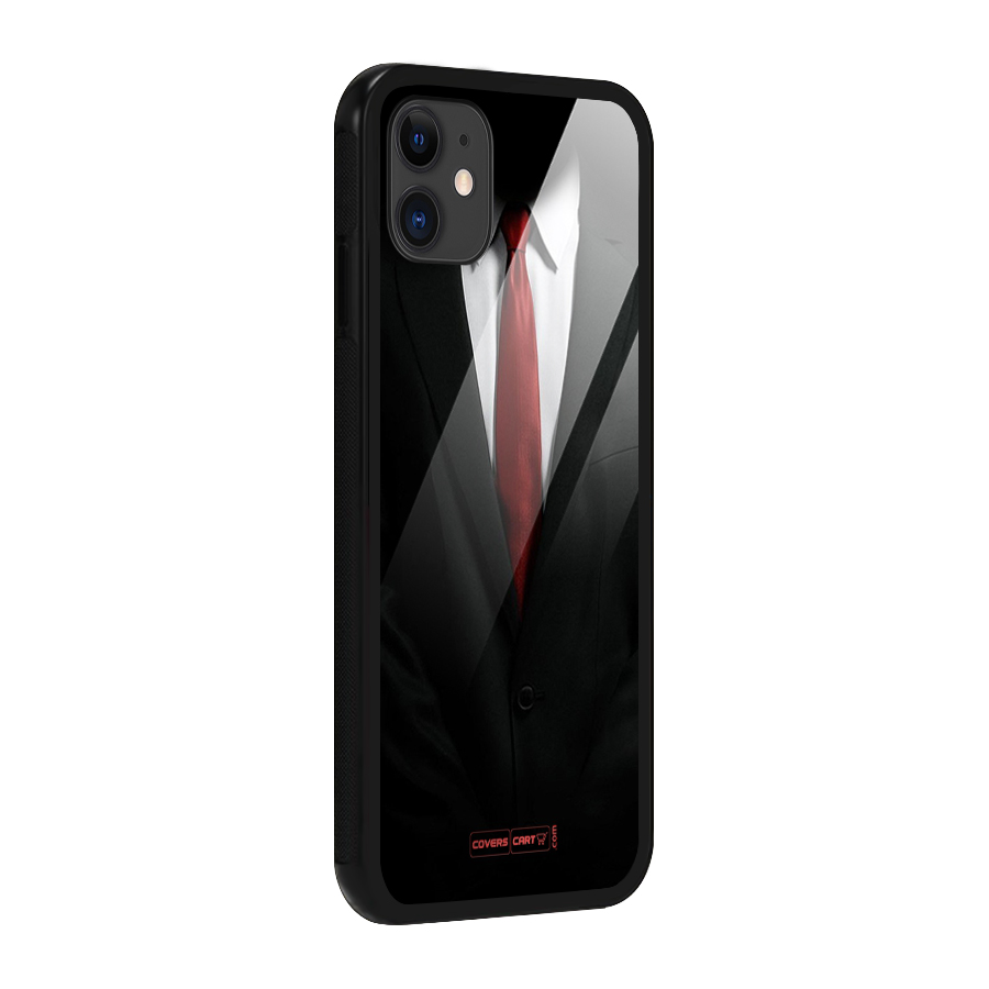 Classic Suit Glass Back Case for iPhone 11