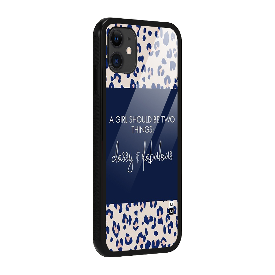 Classy and Fabulous Glass Back Case for iPhone 11