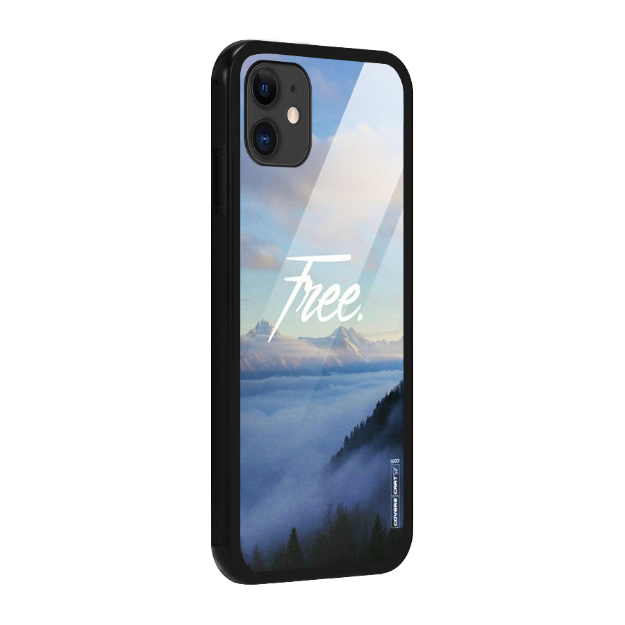 Cloudy Free Glass Back Case for iPhone 11