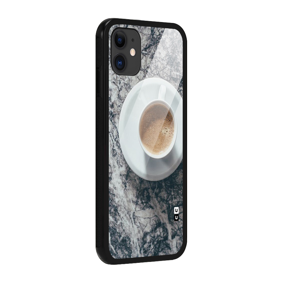 Coffee On Marble Glass Back Case for iPhone 11