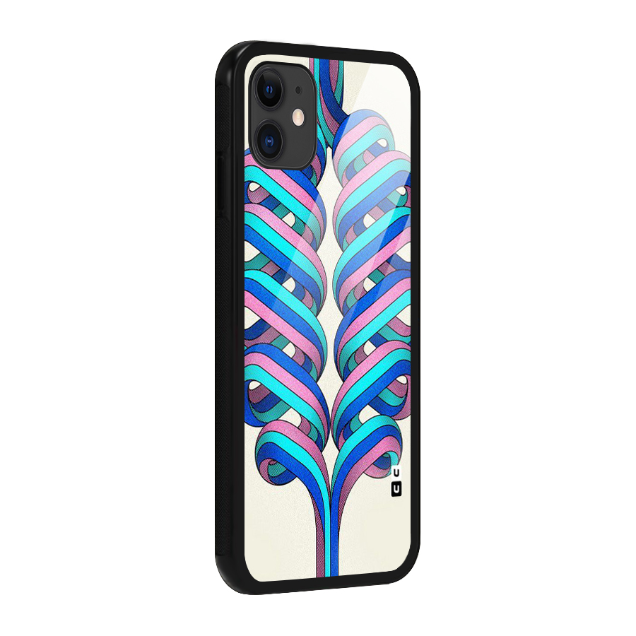 Coil Abstract Pattern Glass Back Case for iPhone 11