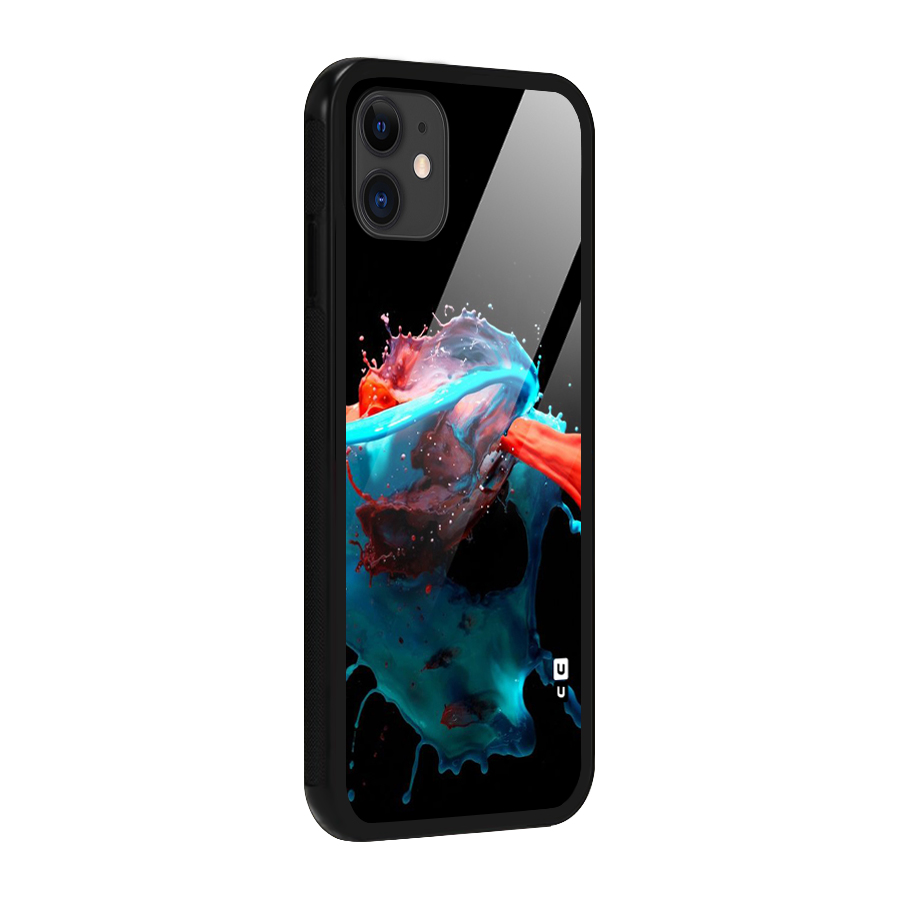 Colour War Glass Back Case for iPhone 11