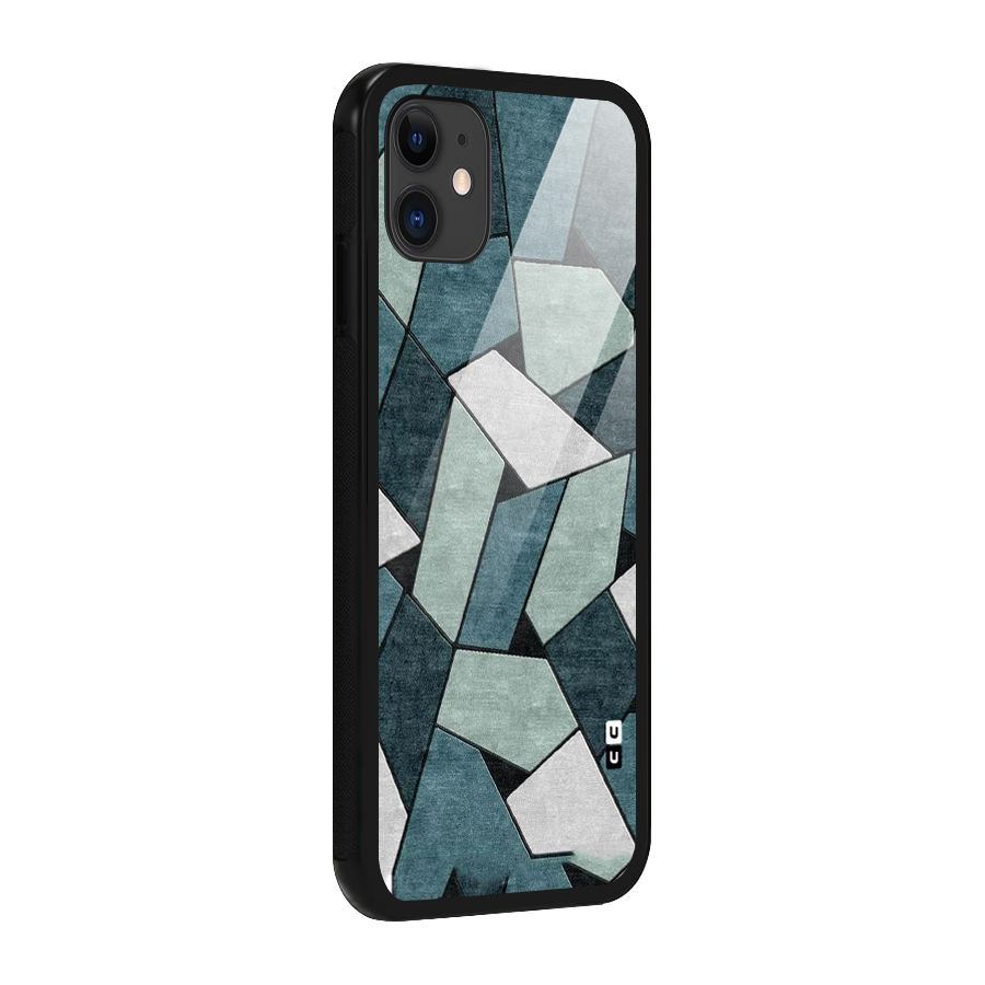 Concrete Green Abstract Glass Back Case for iPhone 11