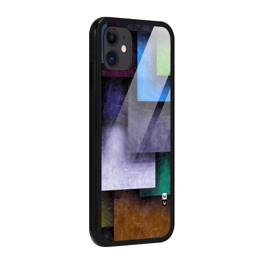 Concrete Squares Glass Back Case for iPhone 11