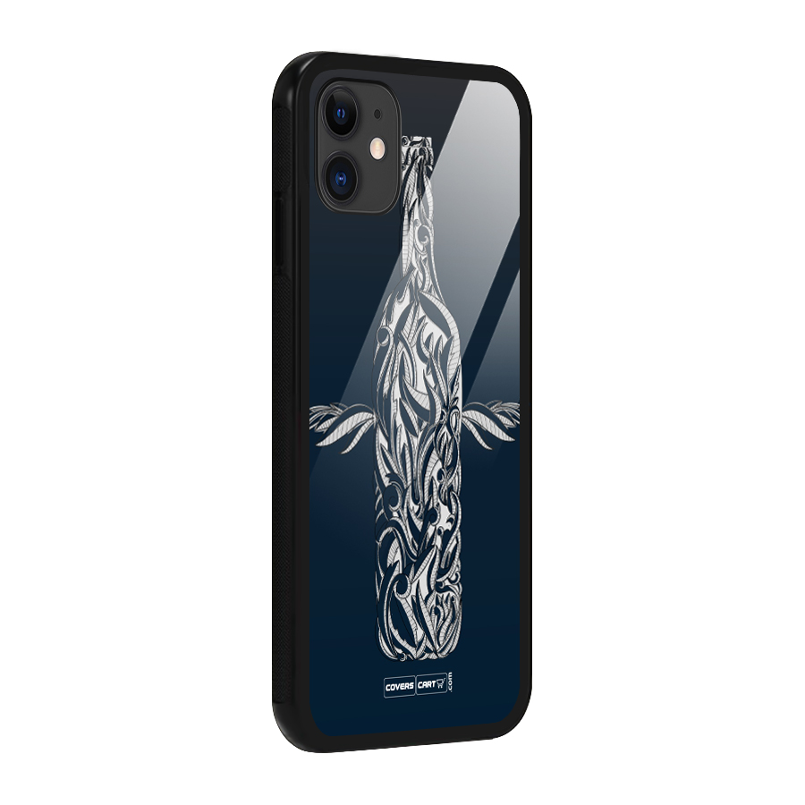 Creative Bottle Glass Back Case for iPhone 11