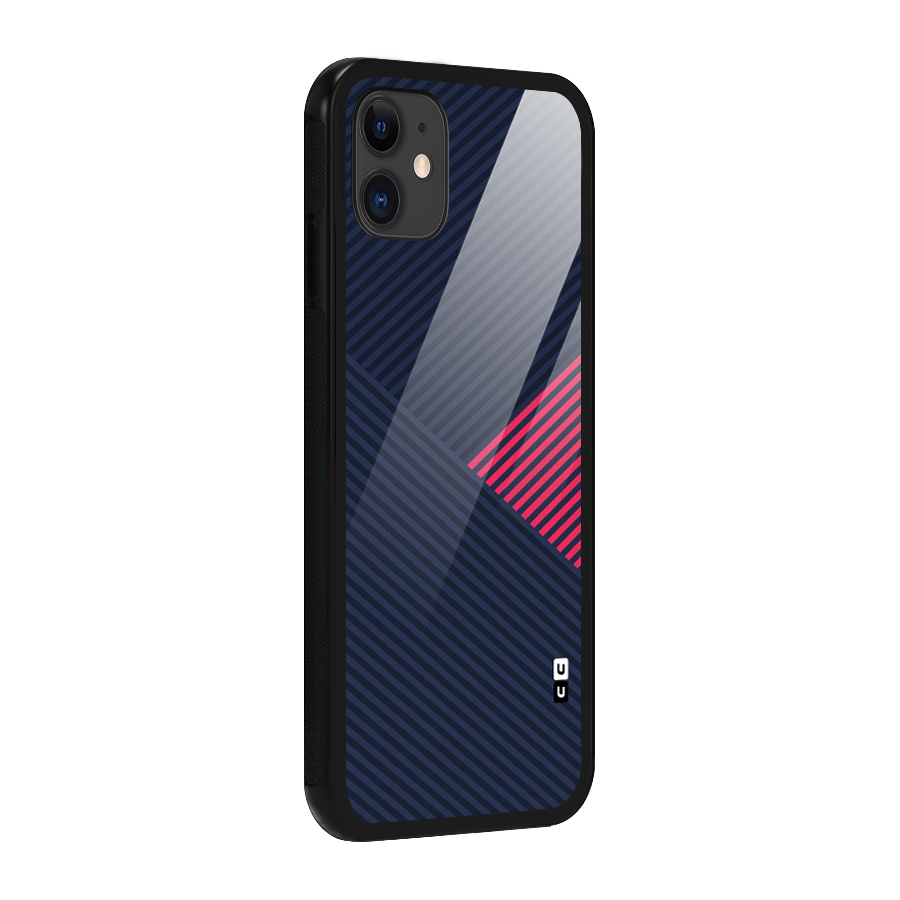 Criscros Stripes Glass Back Case for iPhone 11
