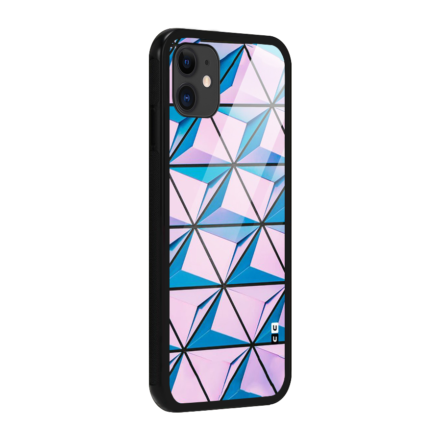 Crystal Abstract Glass Back Case for iPhone 11