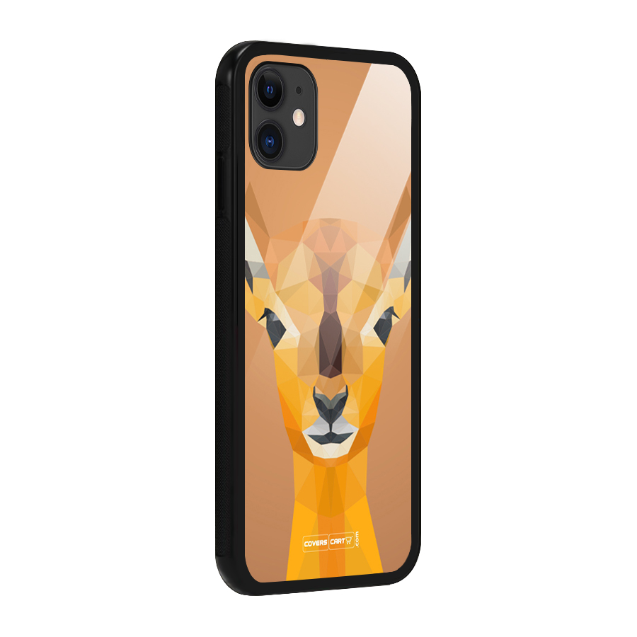 Cute Deer Glass Back Case for iPhone 11