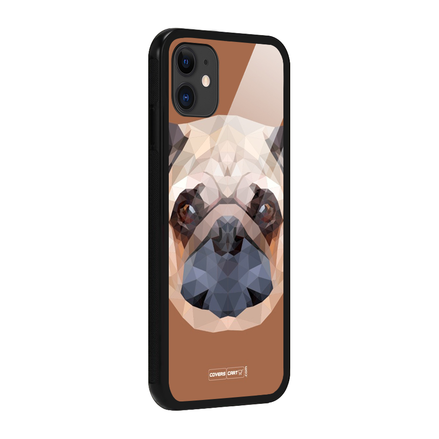 Cute Pug Glass Back Case for iPhone 11