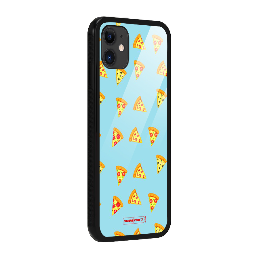 Cute Slices of Pizza Glass Back Case for iPhone 11