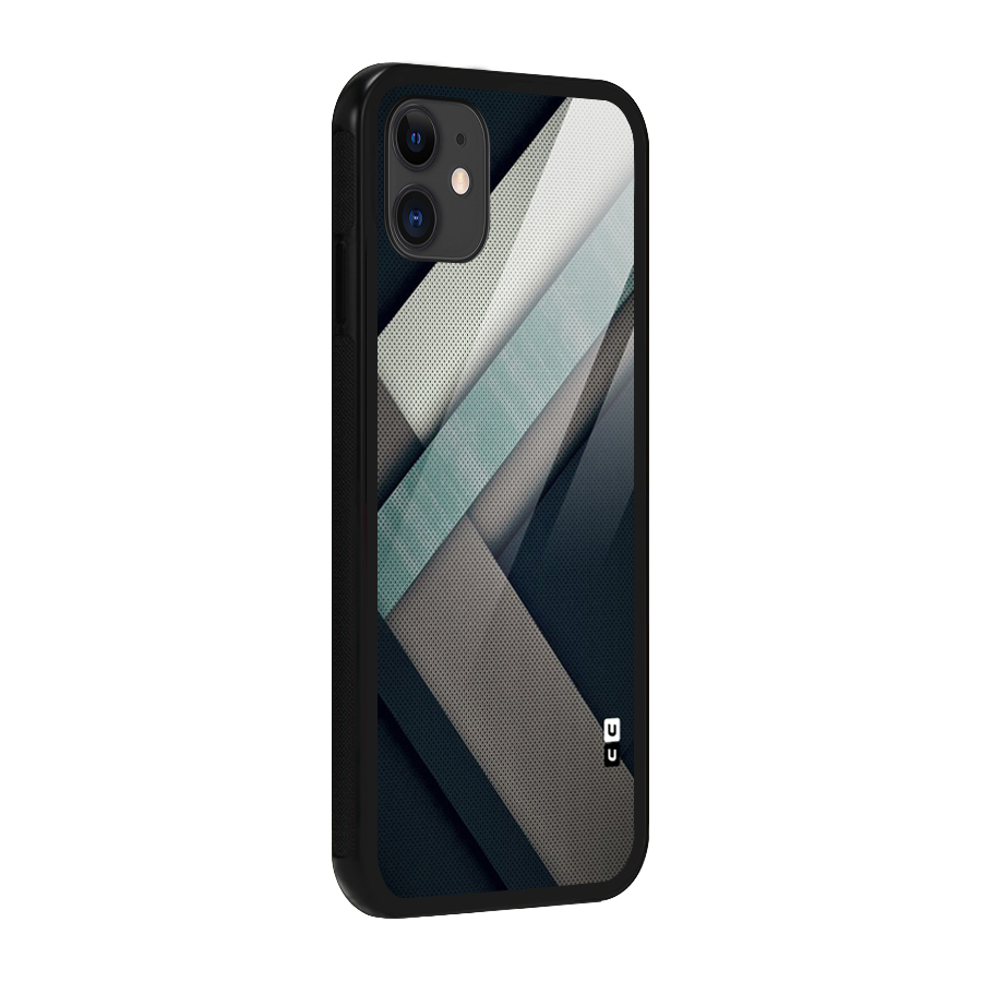 Dark Stripes Glass Back Case for iPhone 11