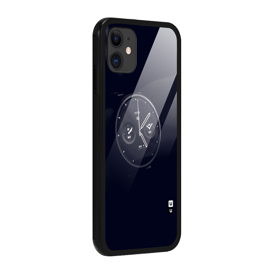 Dark Watch Glass Back Case for iPhone 11