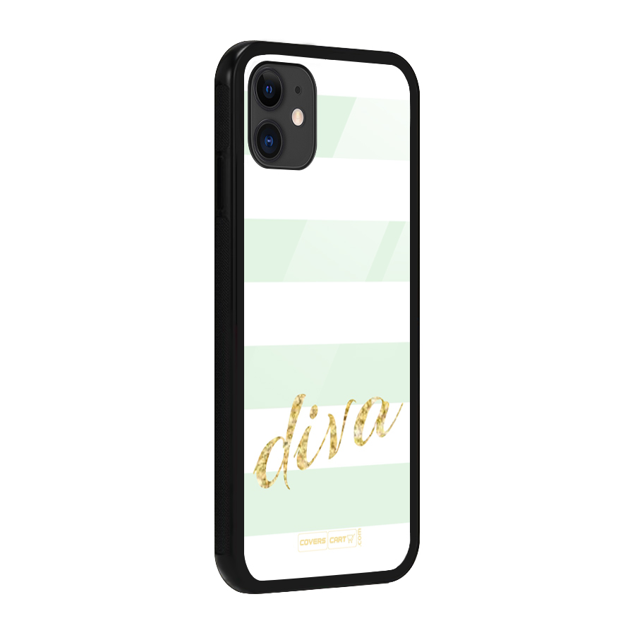 Diva Glass Back Case for iPhone 11