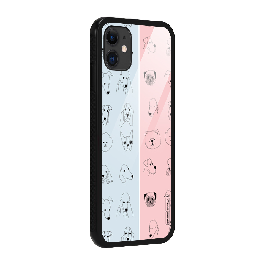 Dog Cat And Cow Glass Back Case for iPhone 11