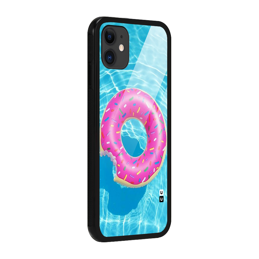 Donut Swim Glass Back Case for iPhone 11