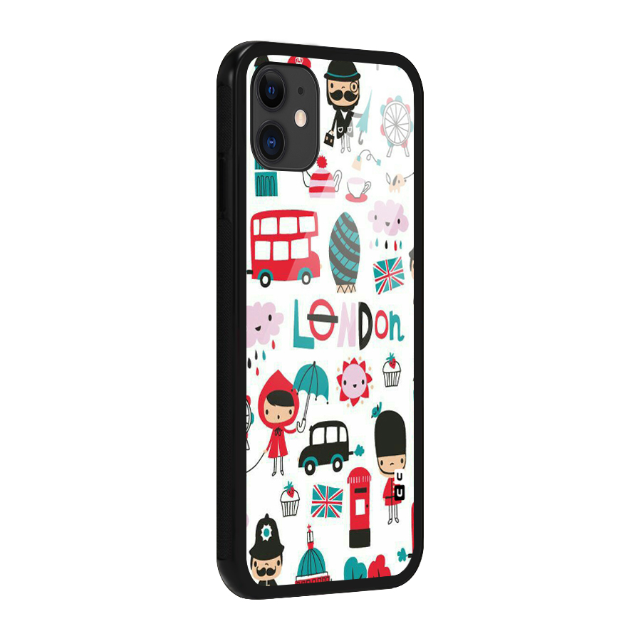 Double Decker Glass Back Case for iPhone 11