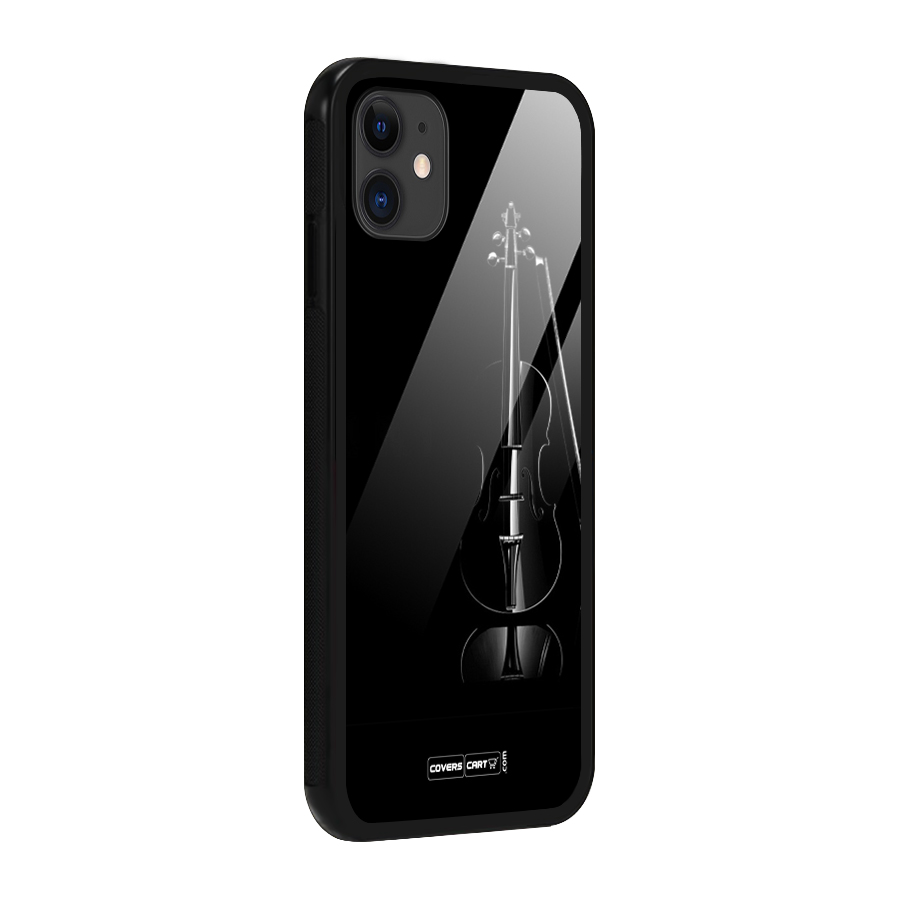 Elegant Violin Glass Back Case for iPhone 11
