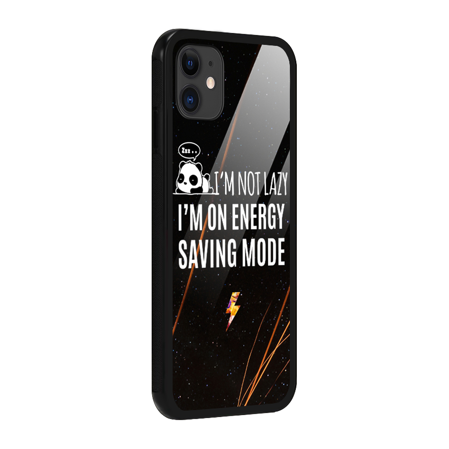 Energy Saving Mode Glass Back Case for iPhone 11