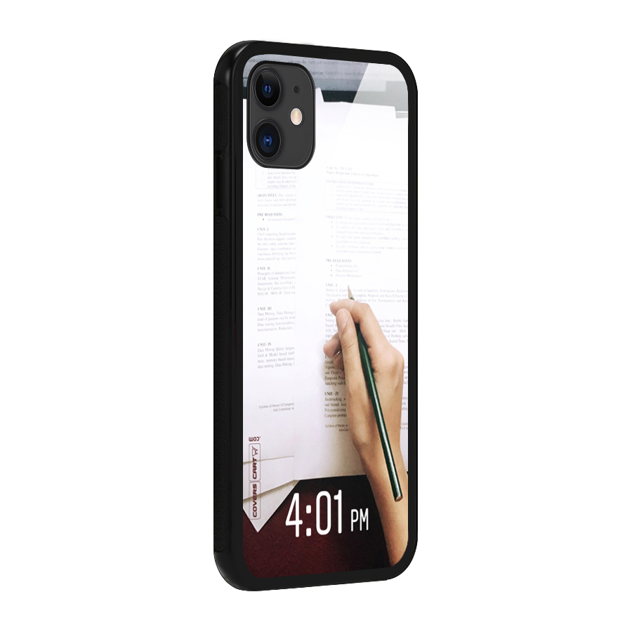 Exam Time Blues Glass Back Case for iPhone 11