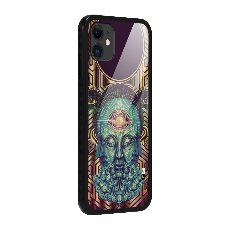 Eye Design Glass Back Case for iPhone 11