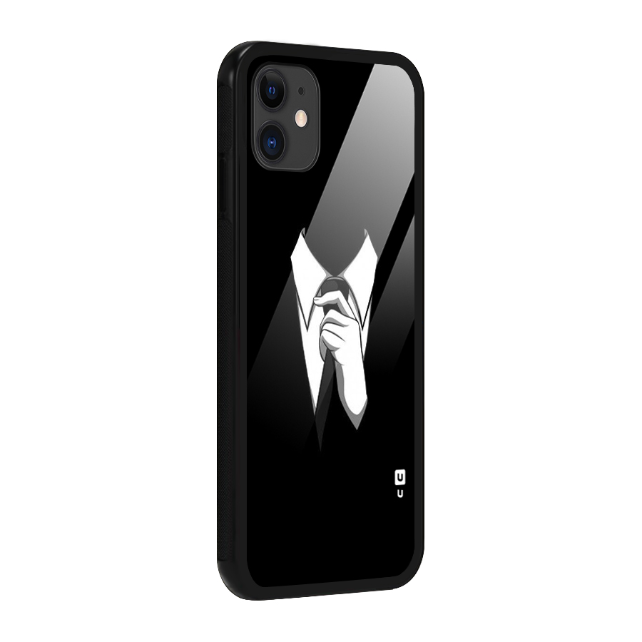 Faceless Gentleman Glass Back Case for iPhone 11